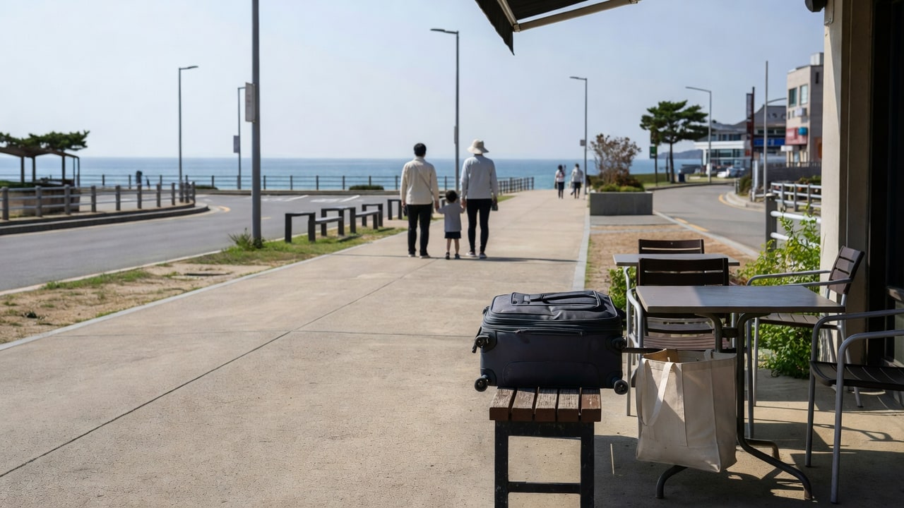속초해수욕장 체크인 전 시간 남을 때, 짐·샤워·주차 순서 본문 참고 사진